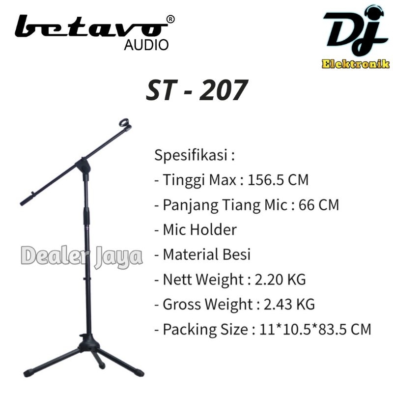Stand Mic Betavo ST 207 / ST207 - Panjang