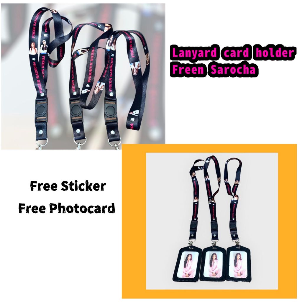 

LANYARD FREEN SAROCHA DAN CARD HOLDER, FREE STICKER, FREE PHOTOCARD (Baca deskripsi)