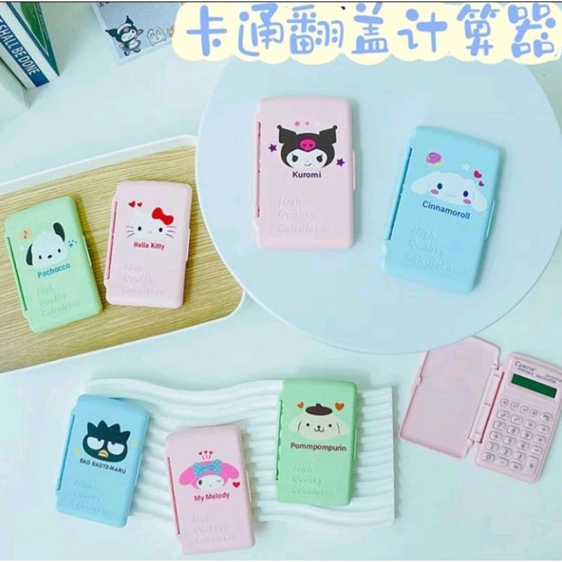

Kalkulator Cinnamoroll / Kalkulator Mini Kuromi / Kalkulator Melody / Kalkulator Pochacco / Kalkulator Kuromi