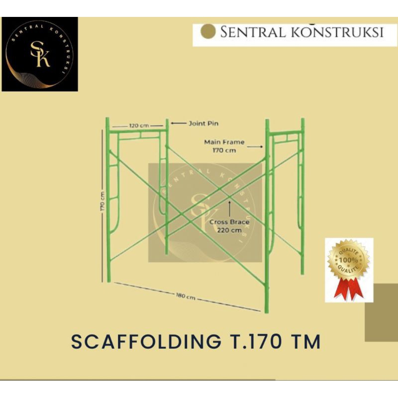 Scaffolding Merk TM tebal