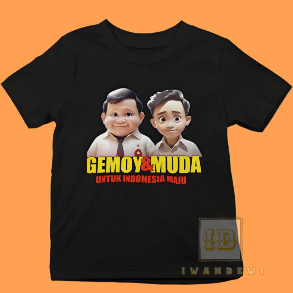 Kaos gemoy prabowo gibran anak anak terbaru