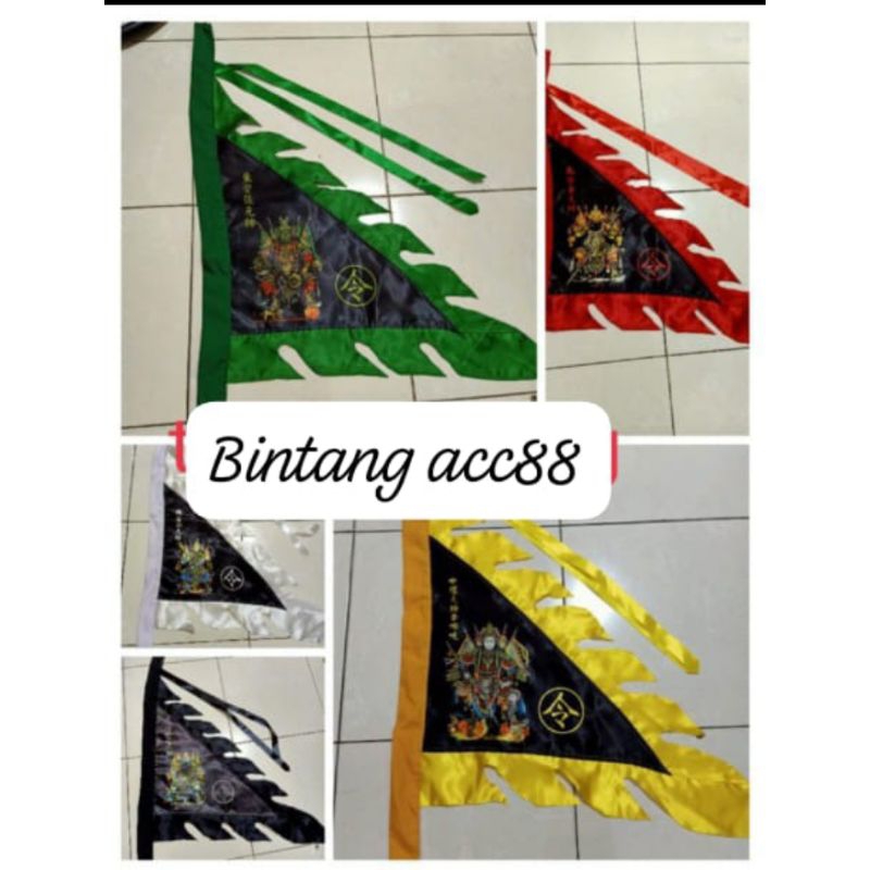 bendera ngoya/ngo ya/ 5jendral kun ciong- 67x87cm- sablon