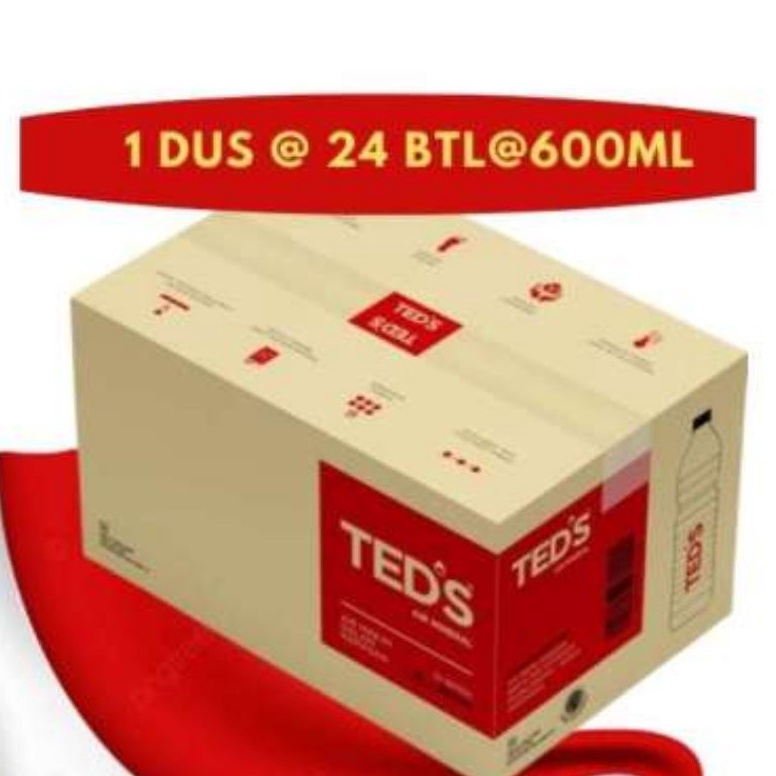 

Past!! Murah AIR MINERAL TEDS 600 ML TERMURAH DUS ISI 24 [168]
