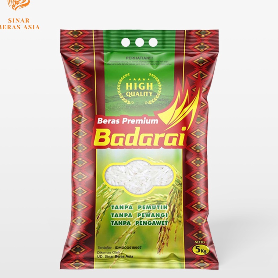 

CKJM8384 STOK SIAP 【COD Beras Badarai Premium 5 Kg