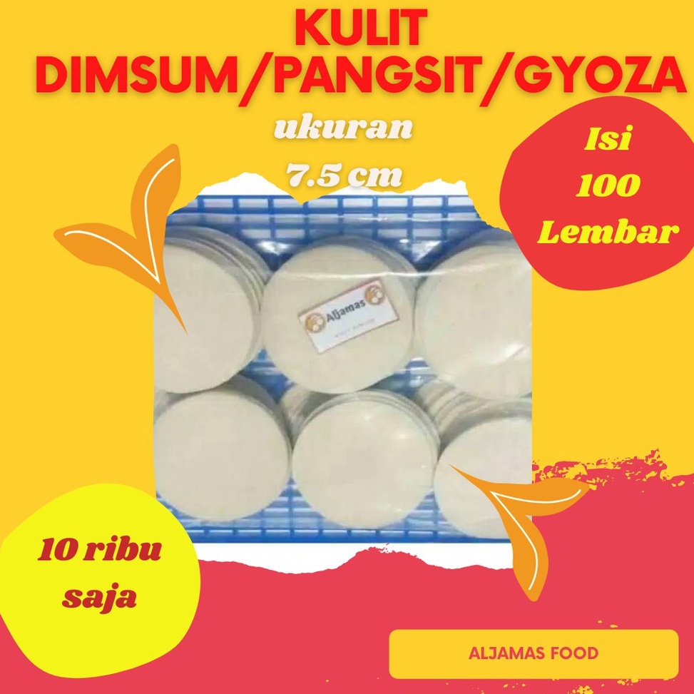 

NSDL3977 【FSASH SALE】 Kulit dimsum 7.5 cm 100 pcs/pangsit/gyoza