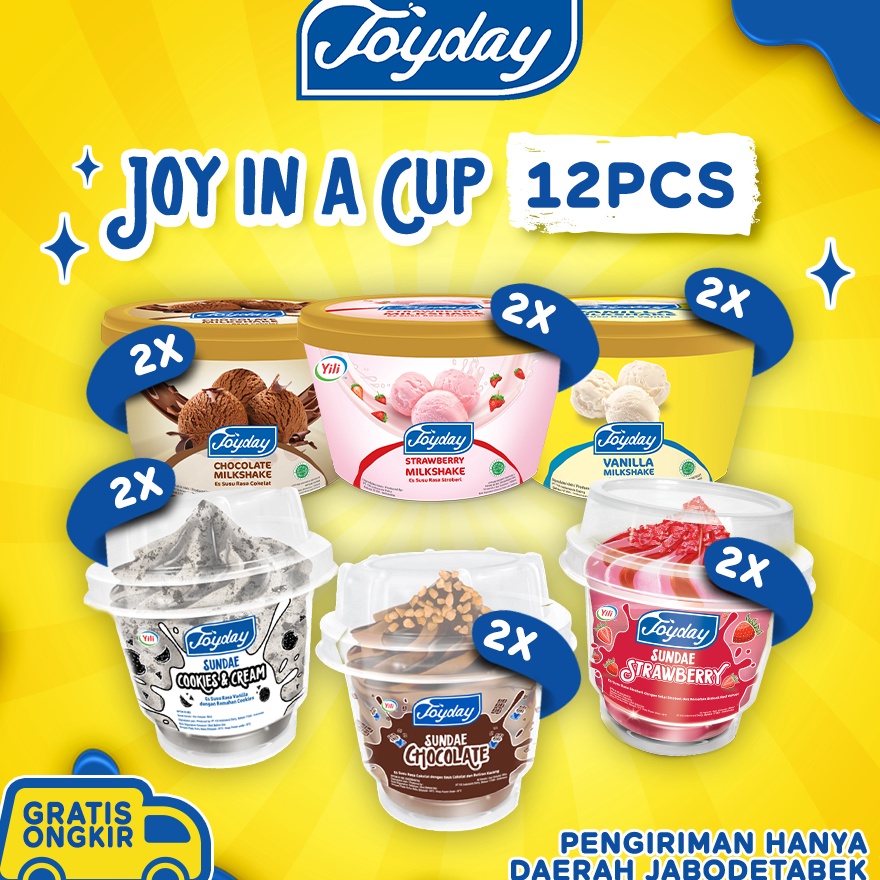 

CWCM3852 (V44859) Joyday Ice Cream Package Joy In A Cup - Isi 10pcs Eskrim Cup