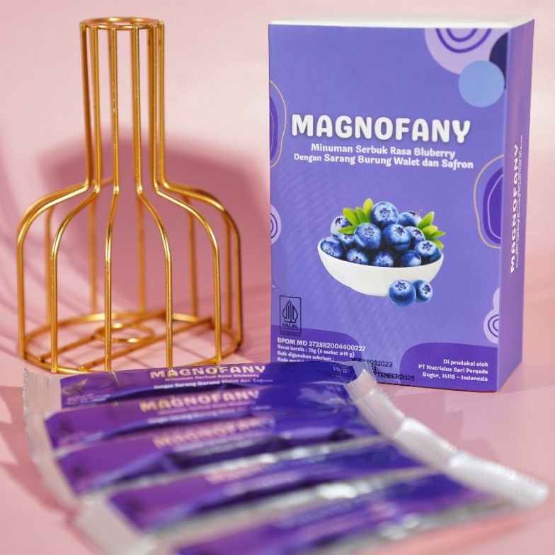 

B3stpr0 Magnofany Collagen Drink with Birdbest dan Saffron | Minuman kolagen glutathione blueberry Sunshine