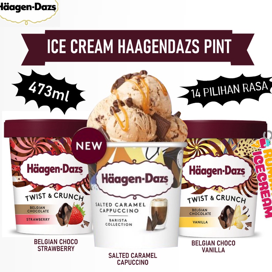 

DYHD1569 [PROMO SALE!!!] Ice Cream Haagen Dazs Pint 473ml