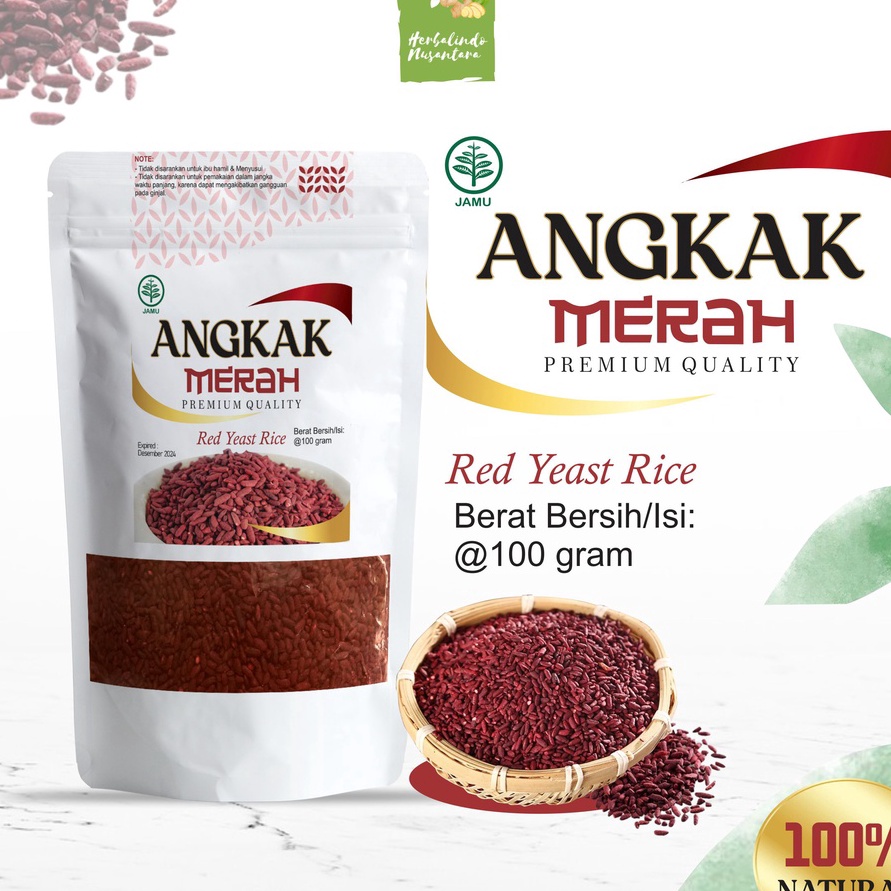 

CZNF5537 11.11 Angkak, Angkak Merah, Angkak Beras Merah Asli 100 Gram PREMIUM