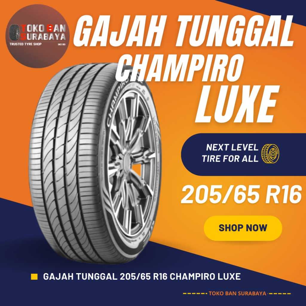 Ban Gajah Tunggal GT 205/65R16 205/65/16 205/65 R16 20565R16 20565 R16 R16 R 16 Champiro Luxe