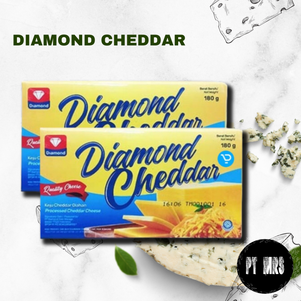 

Diamond Cheddar Cheese 180gr, Keju Cheddar