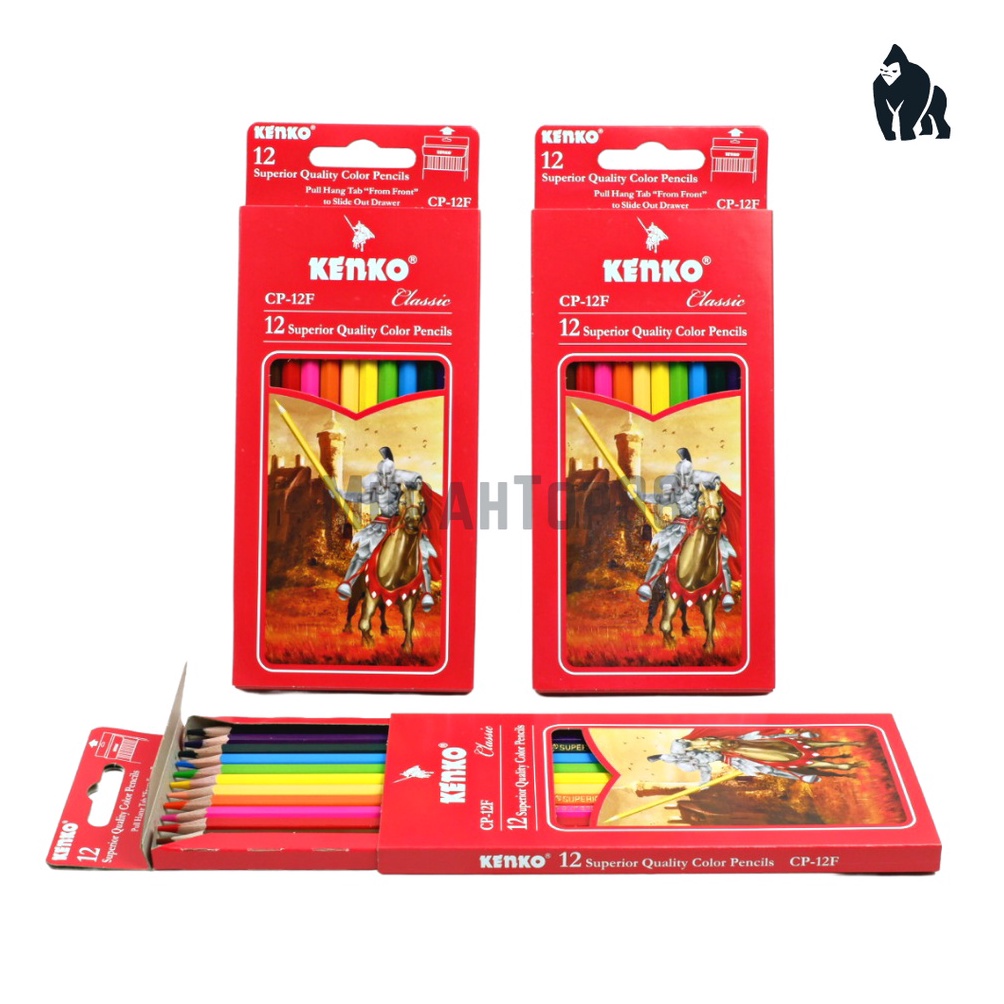 

LEV Pensil 12 Warna Panjang Kenko / Color Pencil CP-12F Full Paper Box Classic / Coloring Set ⁎Stok Banyak
