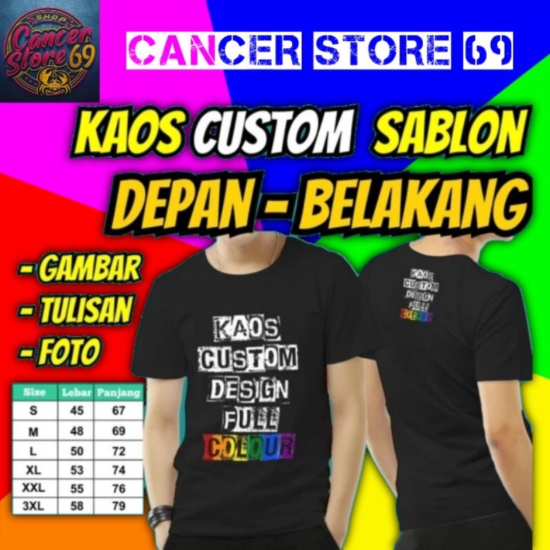 KAOS CUSTOM SATUAN DTF