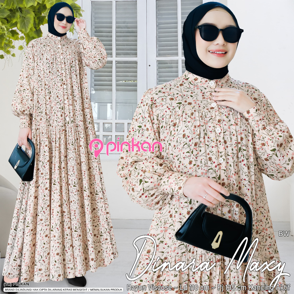 bisa bayar cod gamis dinda salia dinara midi dres terlaris bahan rayon premium terbaru baju wanita j