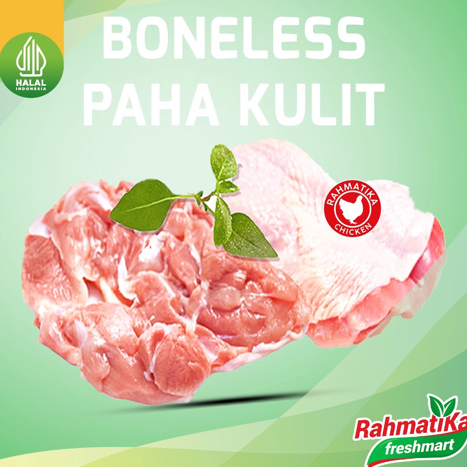 

TLPL2051 ORIGINAL% Boneless Paha Kulit Segar / Fillet Paha Kulit Fresh 1 kg (Ayam Segar)