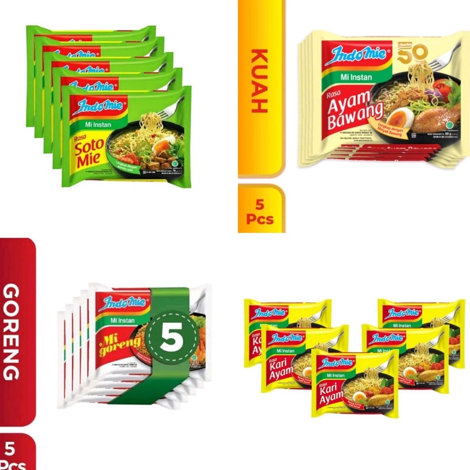 

KZLC1723 PALING AMPUH>>> SB Collection Indomie goreng, soto, ayam bawang, kari 5x70gr