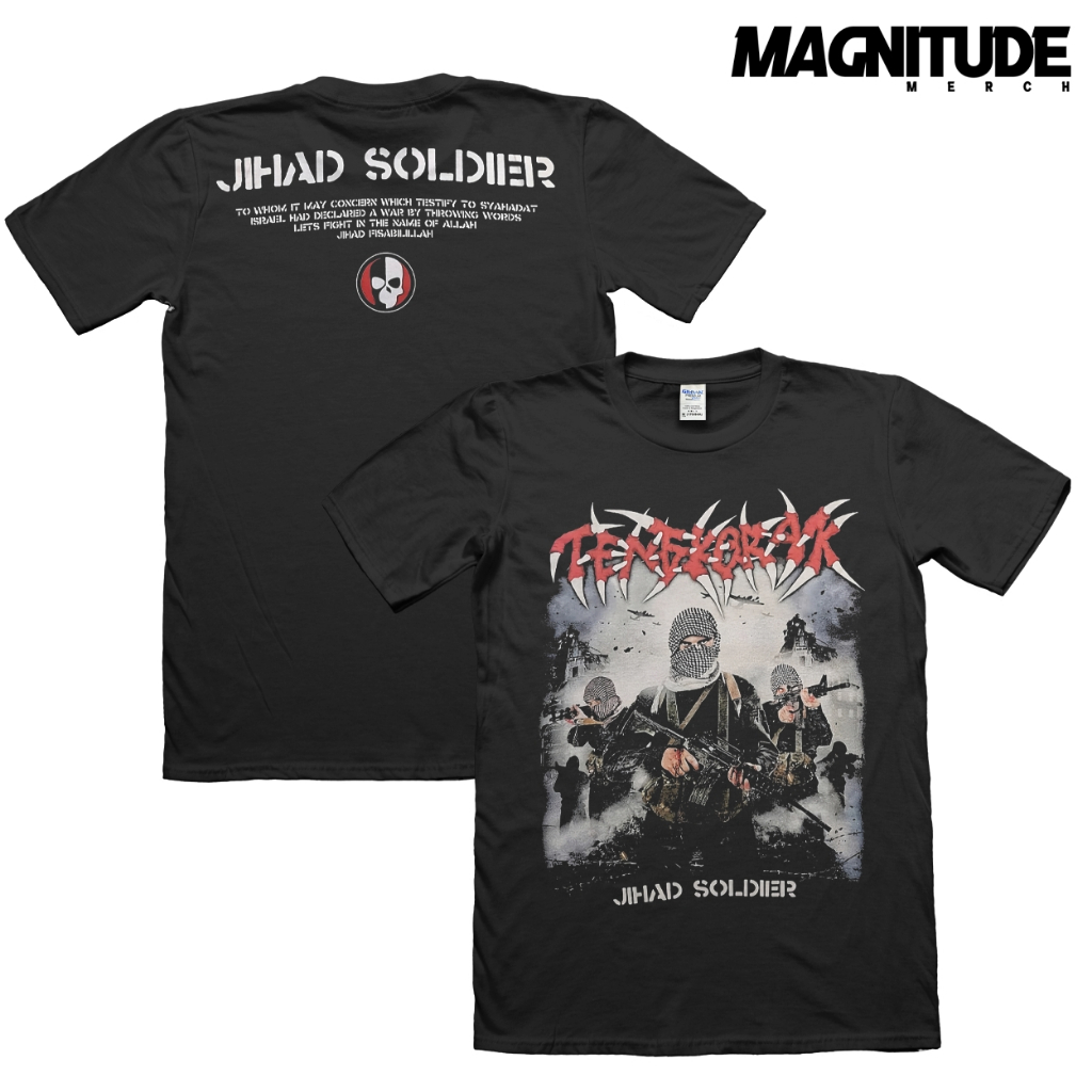 Magnitude T-Shirt TENGKORAK - JIHAD SOLDIER  | Kaos musik | Kaos band | NEW ARRIVAL