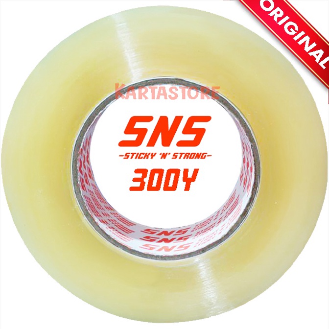 

8O80 LAKBAN BENING-COKELAT JUMBO 300 YARD STICKY N STRONG SNS PROMO 7372