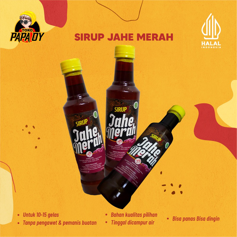 

MINUMAN JAHE MERAH JAMU JAHE MERAH SIRUP HERBAL TRADISIONAL