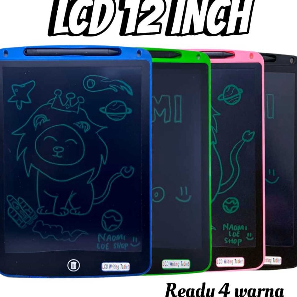 ➦✫✢ LCD 12inch JUMBO LCD Writing Tablet BESAR/ Papan Tulis Ajaib Mainan Edukasi Anak / LCD Drawing