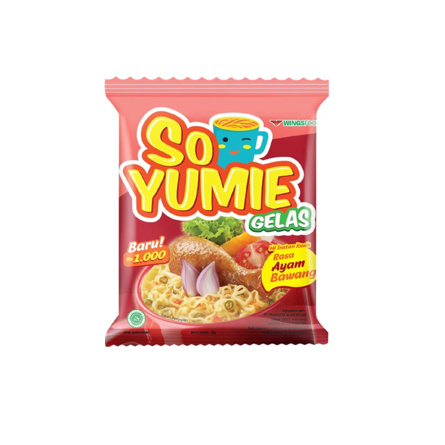 

KKXV6103 8.8 So Yumie Mie Gelas Ayam Bawang 30 gr isi 10 pcs