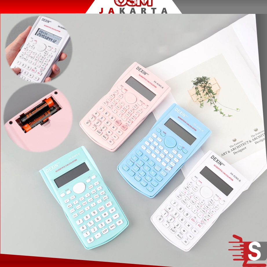 

OSM JKT S5977 Kalkulator Sekolah / Kalkulator Scientific / Kalkulator Ilmiah 240 Fungsi / Kalkulator Sains / Kalkulator SinCosTan