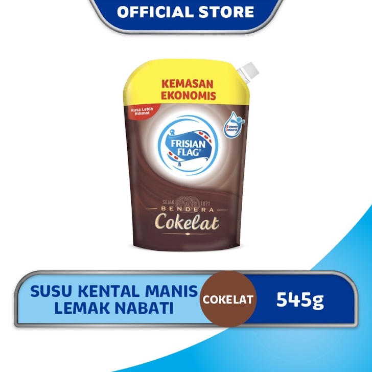 

[FZM48] Frisian Flag Kental Manis Cokelat Pouch 545gr Murah Banget ♪