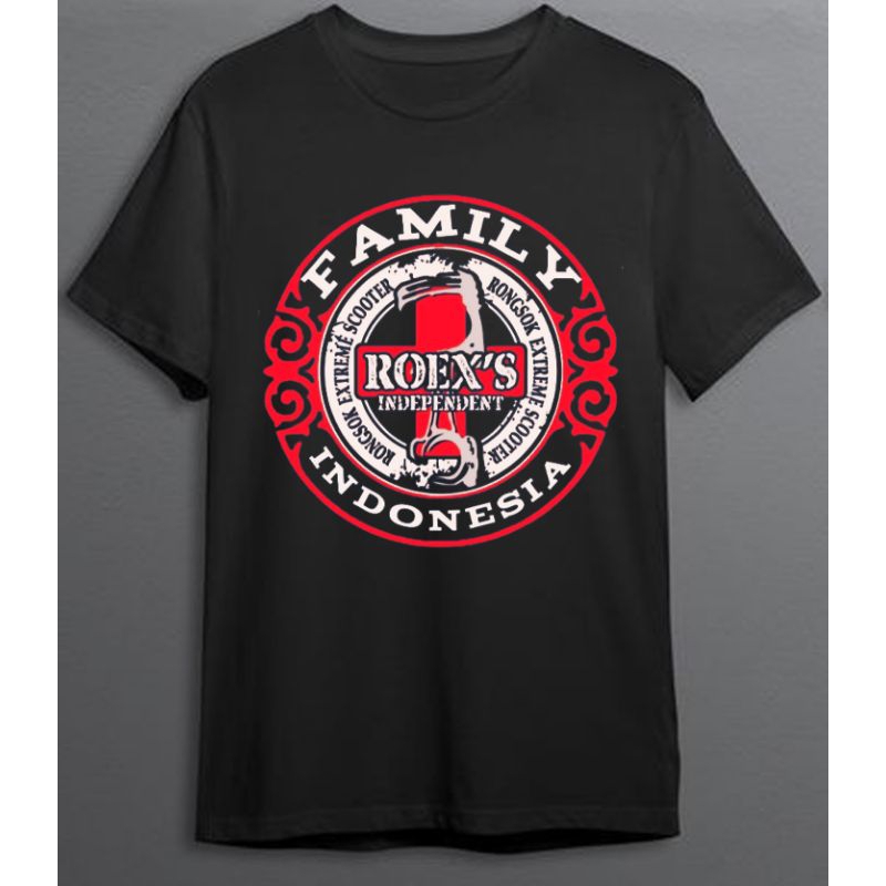 Kaos Roex's Family / kaos vespa rongsok / kaos vespa extreme / kaos vespa classic / vespunk / vespa 
