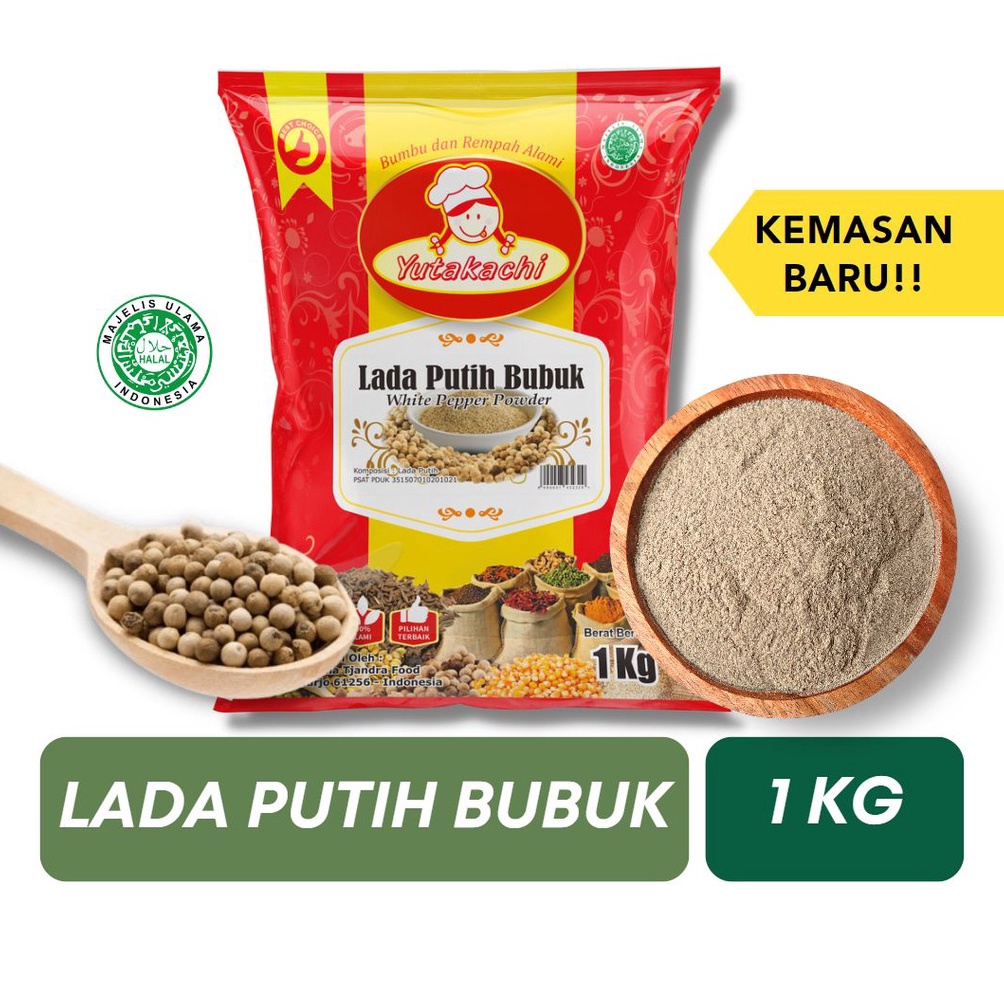 

[❀M26➤] MURNI Lada Putih Bubuk 1 Kg / Merica Bubuk Kiloan/ Pepper Powder / Bumbu Rempah Herbal / Rempah Asli Indonesia Kualitas Premium / Bumbu Rempah Bubuk Pusat Bumbu [154]