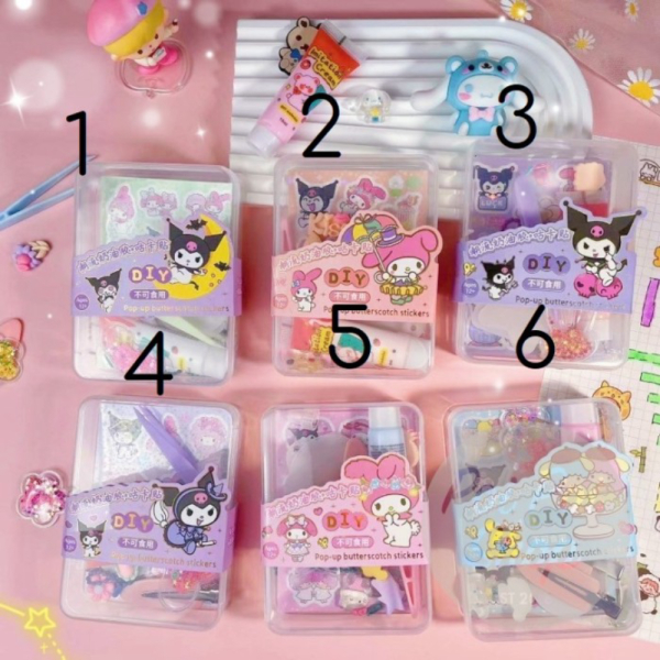 

Promo Stiker Sanrio set DIY Kotak Kerajinan Lucu Melody Kuromi Cinamonroll - Besar #4 Murah