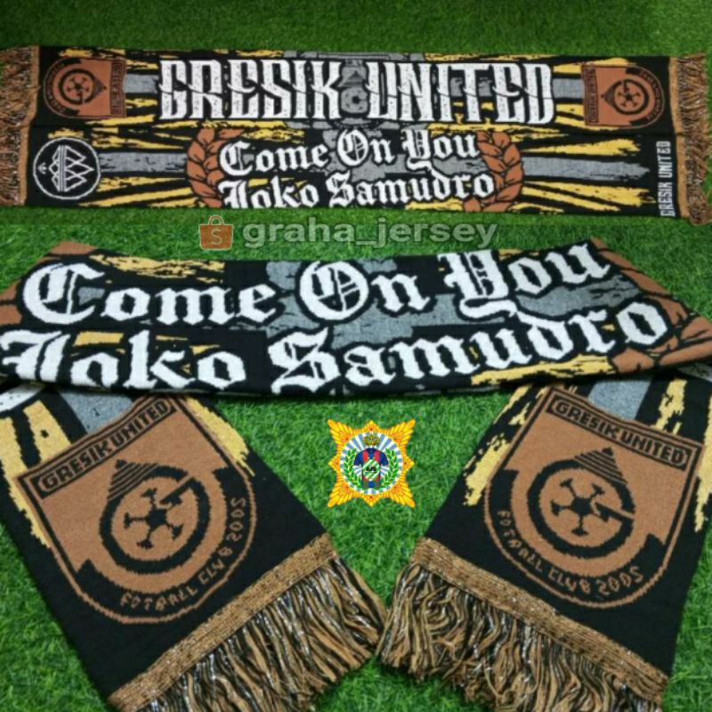 Scarf GRESIK UNITED 14 Get Spezial COME ON YOU JOKO SAMUDRO Premium Syal Terbaru