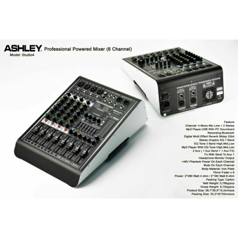 Ashley studio 4 mixer power ashley studio 4 /studio 4