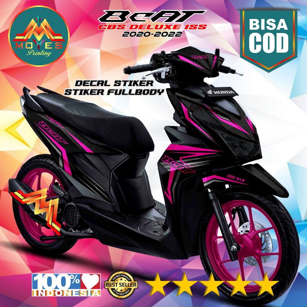 stiker beat deluxe decal motor honda beat deluxe full body beat deluxe 2020 2022 stiker variasi beat