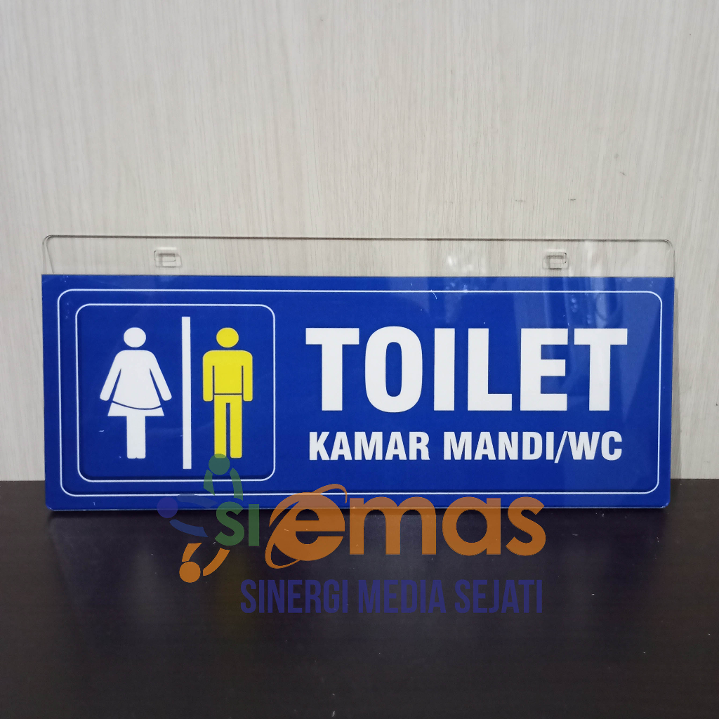 

Akrilik Gantung Ruang Toilet | Akrilik Papan Nama Ruang Kamar Mandi / WC