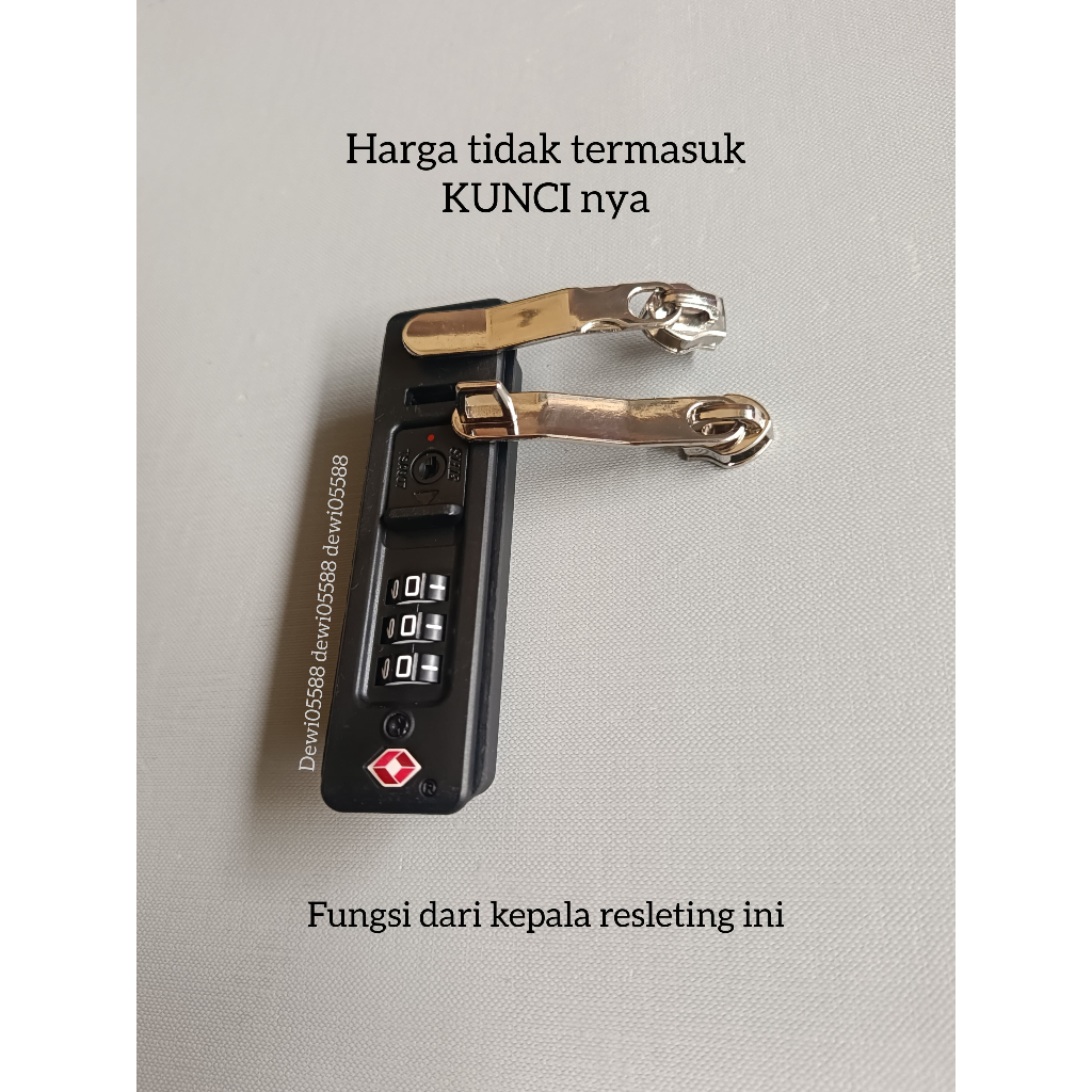 Kepala Resleting, Resleting Koper, Kepala Tanduk Resleting, Kepala Kunci,Resleting Pengunci,