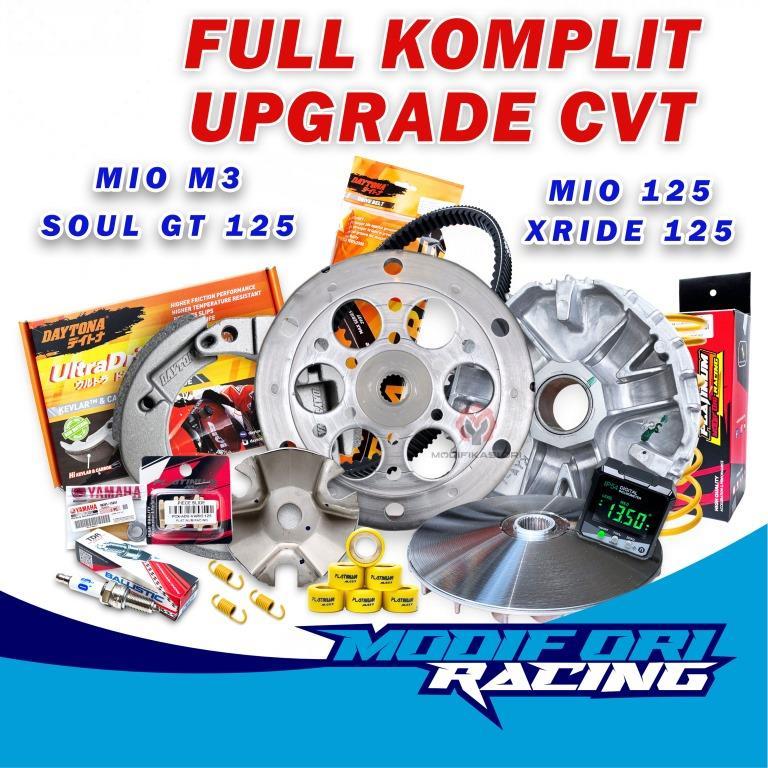 KIRIAN CVT X RIDE PAKET KOMPLIT MIO M3 - FINO FI 125 - X RIDE 125 Upgrade CVT Kirian Mio Racing Modi