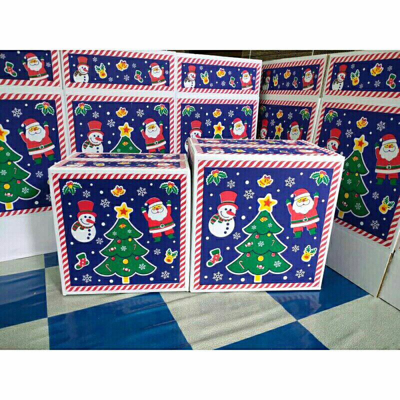 

Kardus Box Kotak Dus Kemasan Paking Hampers Hadiah Parcel Natal uk M