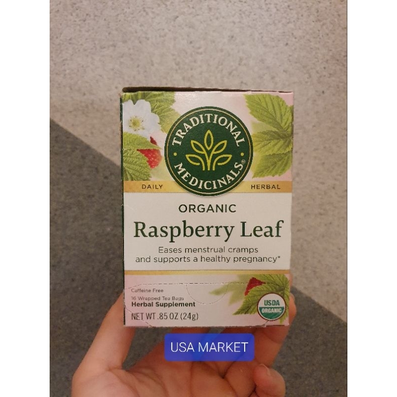 

Traditional Medicinals Herbal Tea Organic Raspberry Leaf Tea 16 tea bags