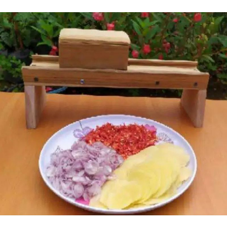 pengiris bawang alat pengiris serbaguna pengiris kayu jati