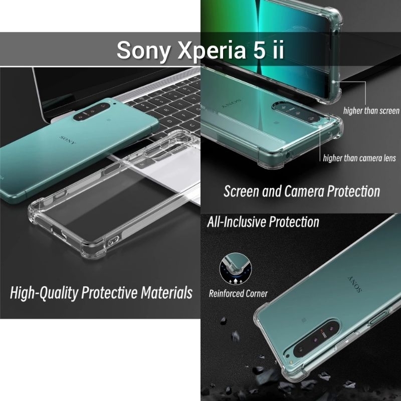 Case Sony Xperia 5 ii mark Soft Case Anti Crack Sony 5 II 5ii 5II SO-52A, XQ-AS52, XQ-AS62, XQ-AS72,