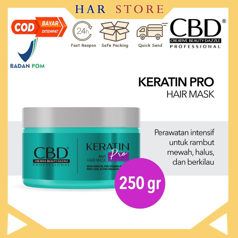 CBD KERATIN HAIR MASK 250GR