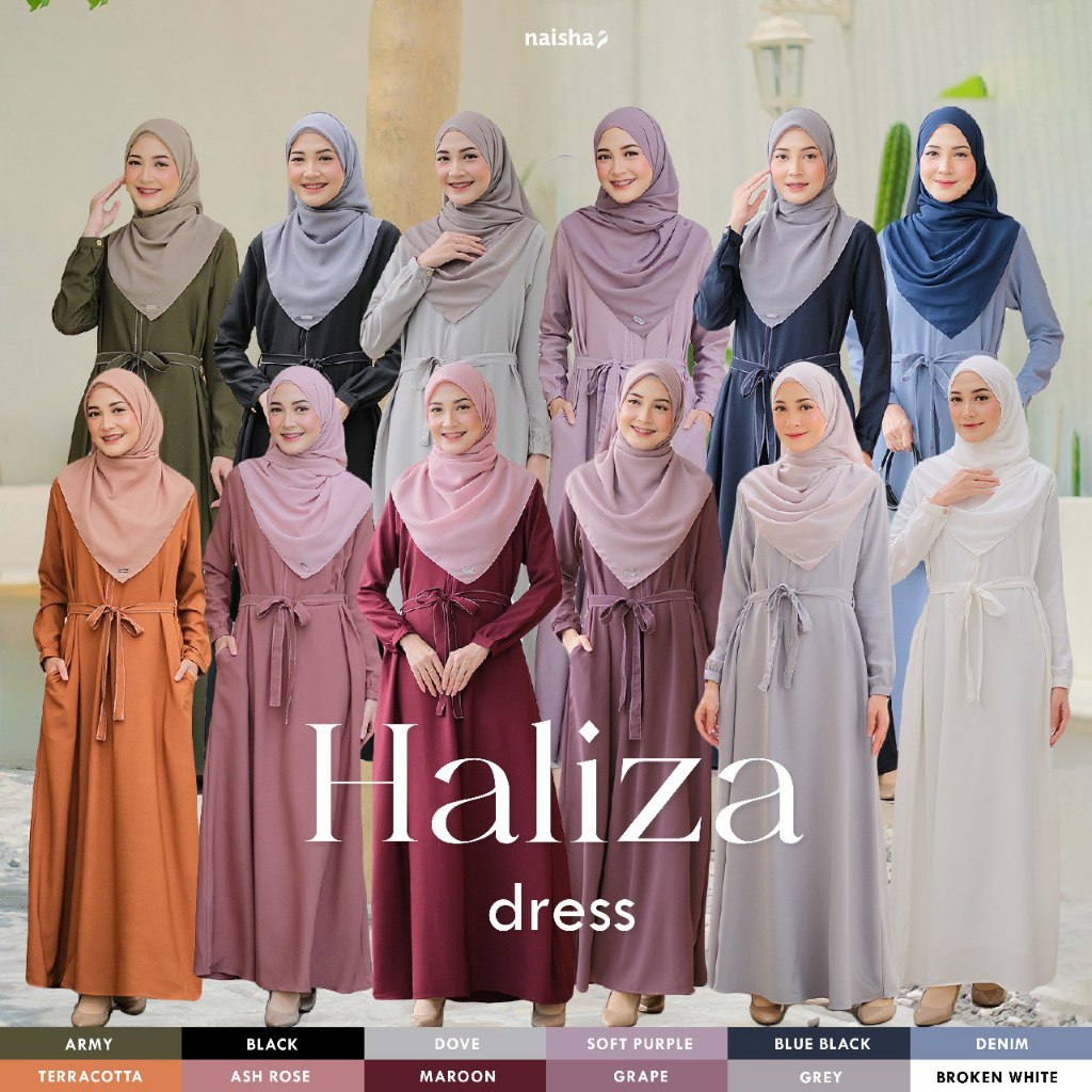 Gamis Syari Premium Haliza Busui Friendly