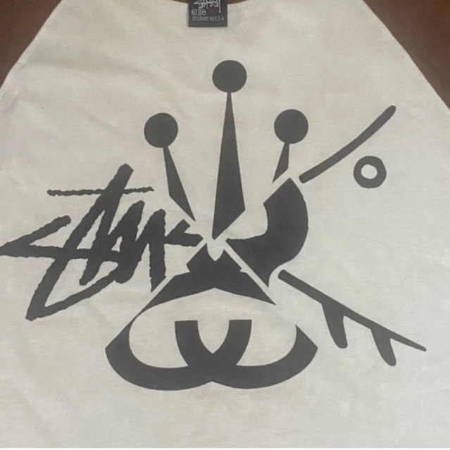 kaos raglan stussy  vintage 90s