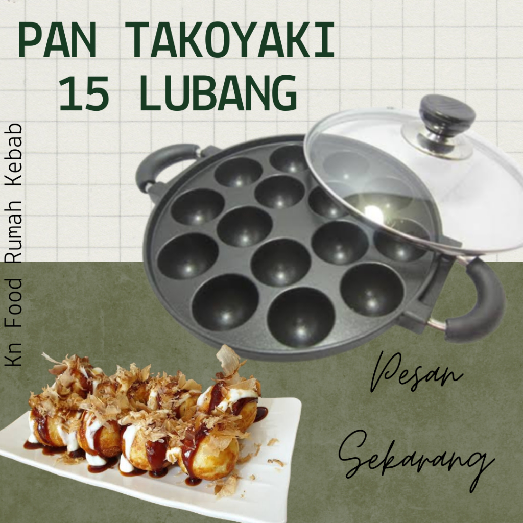 CETAKAN TAKOYAKI - PAN TAKOYAKI 15 LUBANG