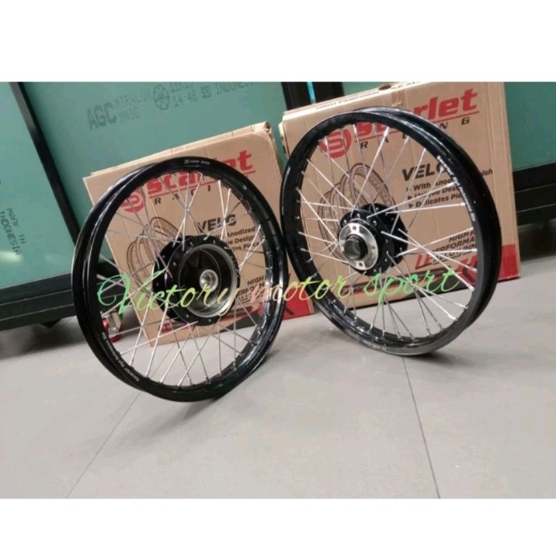 velg set jari jari RX king ring 17 dan 18 lebar 160 185 215 full scarlet racing