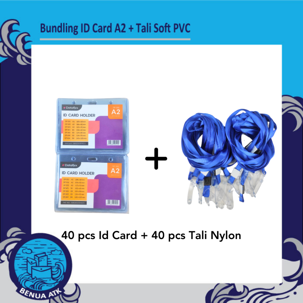 

BUNDLING ID Card Holder A2 + Tali Nylon Soft PVC - NYLKSFP