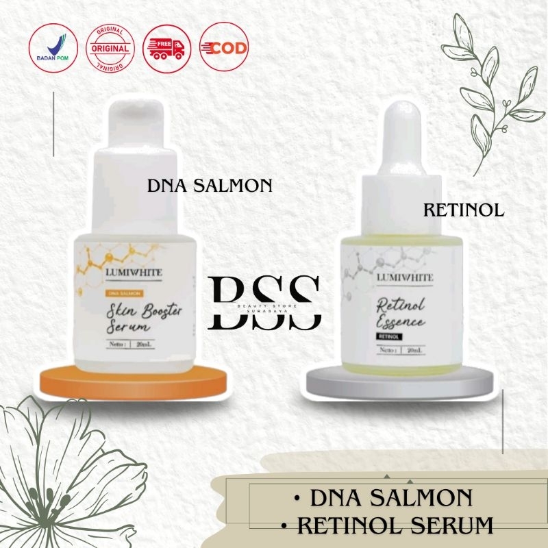 LUMIWHITE SERUM RETINOL | LUMIWHITE SERUM DNA SALMON 20ML BPOM