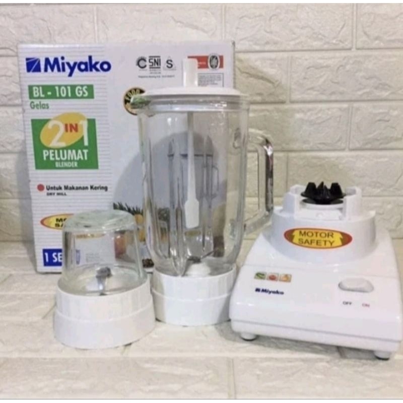 BLENDER MIYAKO 2 IN 1 BL-101GS / BL101GS / BL 101 GS KACA BELING/Miyako BL-101 GS Blender 2 IN 1