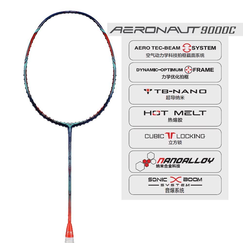 LINING Li Ning Aeronaut 9000 C - Combat Raket Badminton (Original)