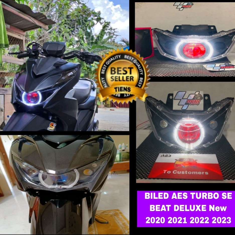 LAMPU BILED AES TURBO SE free D2 LASER BEAT DELUXE NEW 2020 2021 2022 2023 BEAT STREET FULL SET PNP